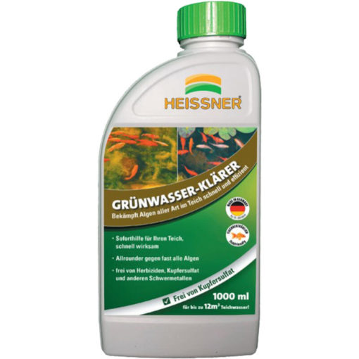 obrazek-Heissner čistič zelené jezírkové vody 1000ml až na 12m3